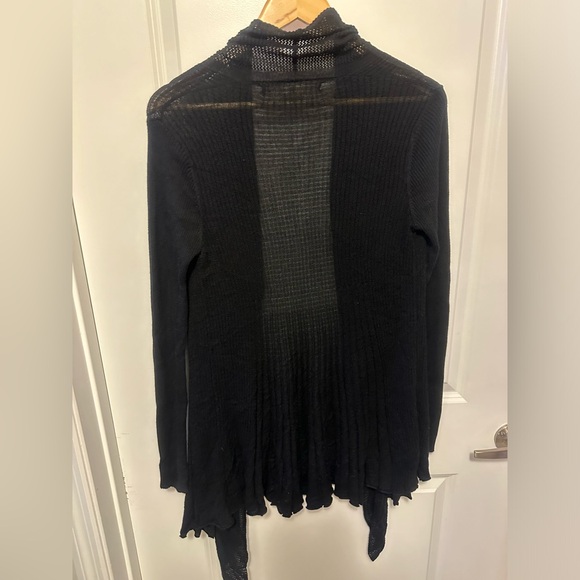 Max Studio women’s small black sweater open cardigan. Excellent condition - Picture 3 of 4